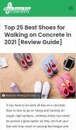 How bestshoesforconcrete.com looks like on a mobile device such as an iPhone.