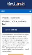 How besturate.com looks like on a mobile device such as an iPhone.