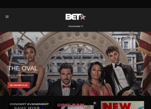 How bet.com looks like on a tablet such as an iPad.