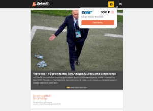 How betauth.com looks like on a tablet such as an iPad.