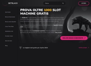 How betblack.it looks like on a tablet such as an iPad.