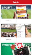 How betclic.fr looks like on a mobile device such as an iPhone.