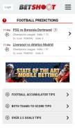 How betshoot.com looks like on a mobile device such as an iPhone.