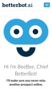 How betterbot.ai looks like on a mobile device such as an iPhone.