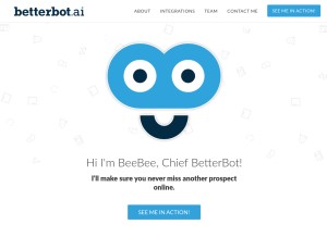 How betterbot.ai looks like on a tablet such as an iPad.