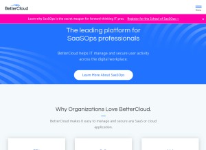 How bettercloud.com looks like on a tablet such as an iPad.