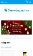 How betterluckstore.com looks like on a mobile device such as an iPhone.