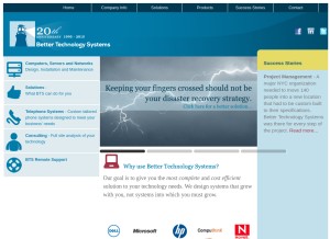How bettertech.com looks like on a tablet such as an iPad.