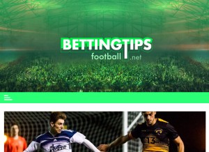 How bettingtipsfootball.net looks like on a tablet such as an iPad.