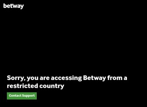 How betway.com looks like on a tablet such as an iPad.