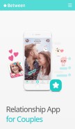 How between.us looks like on a mobile device such as an iPhone.