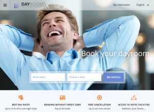 How between9and5.com looks like on a tablet such as an iPad.