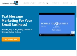 How betwext.com looks like on a tablet such as an iPad.