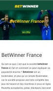 How betwinnerfrance.net looks like on a mobile device such as an iPhone.