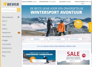 How bever.nl looks like on a tablet such as an iPad.