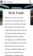 How bexrealty.com looks like on a mobile device such as an iPhone.