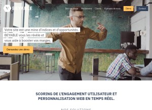 How beyable.com looks like on a tablet such as an iPad.
