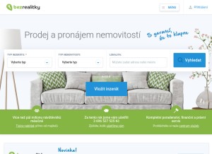 How bezrealitky.cz looks like on a tablet such as an iPad.