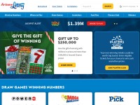 Desktop screenshot for arizonalottery.com