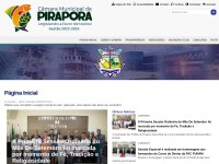 Screenshot of pirapora.mg.leg.br