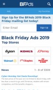 How bfads.net looks like on a mobile device such as an iPhone.