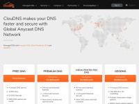 Desktop screenshot for cloudns.net