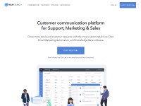 Desktop screenshot for helpcrunch.com