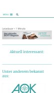 How bgvv.de looks like on a mobile device such as an iPhone.