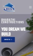 How bharathiconstructions2003.com looks like on a mobile device such as an iPhone.