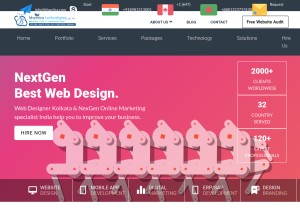 How bhavitra.com looks like on a tablet such as an iPad.