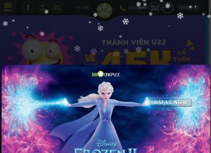 How bhdstar.vn looks like on a tablet such as an iPad.