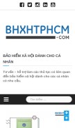 How bhxhtphcm.com looks like on a mobile device such as an iPhone.