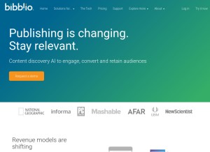 How bibblio.org looks like on a tablet such as an iPad.