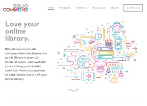 How bibliocommons.com looks like on a tablet such as an iPad.