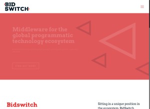 How bidswitch.net looks like on a tablet such as an iPad.