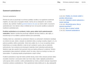 How bieleniezubovdoma.sk looks like on a tablet such as an iPad.