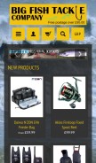 How bigfishtacklecompany.uk looks like on a mobile device such as an iPhone.