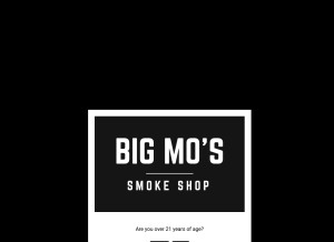How bigmosmokeshop.com looks like on a tablet such as an iPad.
