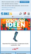 How bike24.net looks like on a mobile device such as an iPhone.