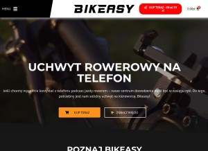 How bikeasy.pl looks like on a tablet such as an iPad.