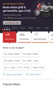How bikedekho.com looks like on a mobile device such as an iPhone.