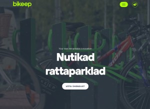 How bikeep.ee looks like on a tablet such as an iPad.