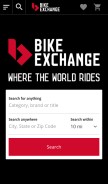 How bikeexchange.com looks like on a mobile device such as an iPhone.