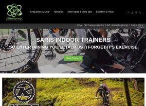 How bikenetic.com looks like on a tablet such as an iPad.