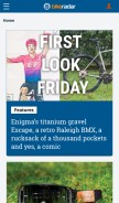 How bikeradar.com looks like on a mobile device such as an iPhone.