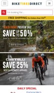 How biketiresdirect.com looks like on a mobile device such as an iPhone.