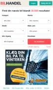 How bilhandel.dk looks like on a mobile device such as an iPhone.