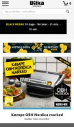 How bilka.dk looks like on a mobile device such as an iPhone.