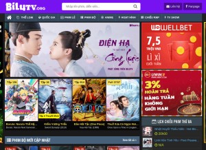 How bilutv.org looks like on a tablet such as an iPad.