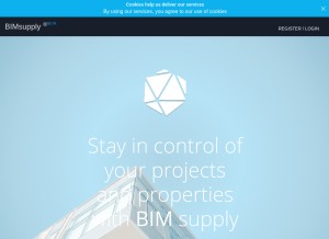 How bimsupply.com looks like on a tablet such as an iPad.